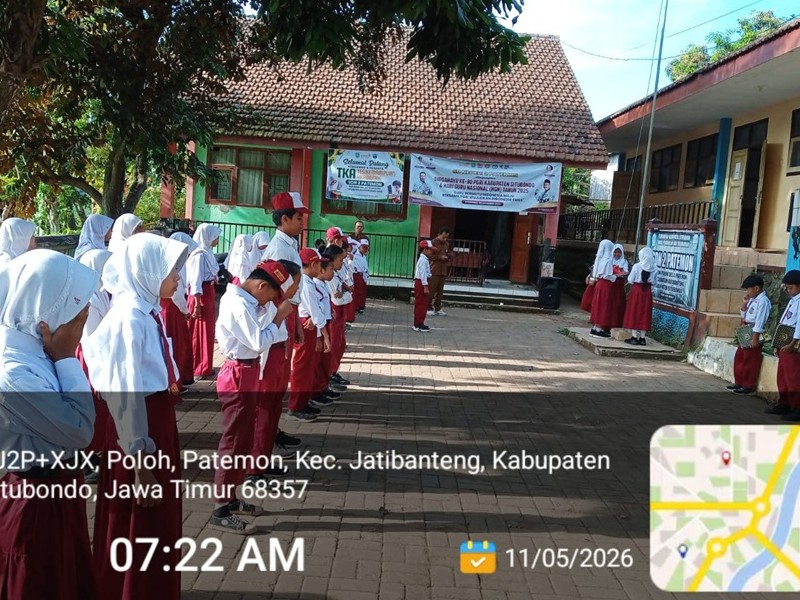 KEGIATAN UPACARA  BENDERA RUTIN SETIAP HARI SENIN